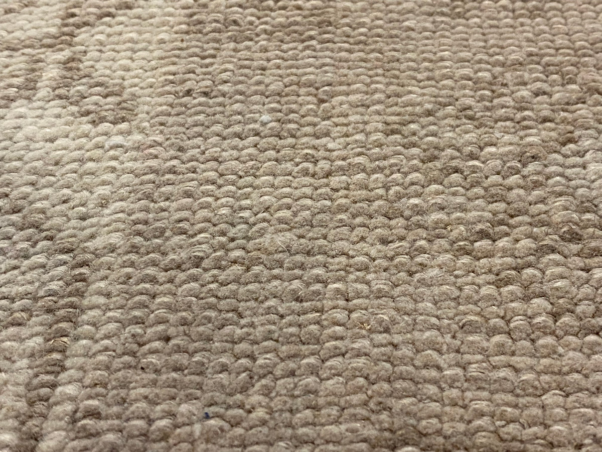 2x13 Beige and Ivory Green Turkish Tribal Runner