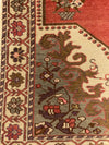 5x7 Red and Ivory Turkish Tribal Rug