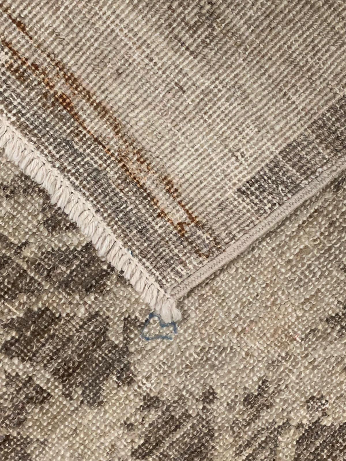 5x10 Gray and Beige Turkish Oushak Rug