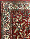Vintage Handmade 3x5 Red and Beige Anatolian Turkish Oushak Distressed Area Rug