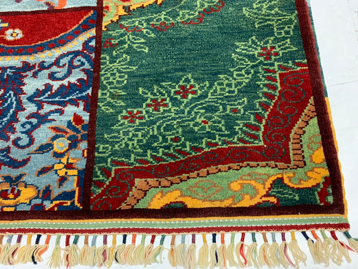 7x10 Multicolor Turkish Patchwork Rug