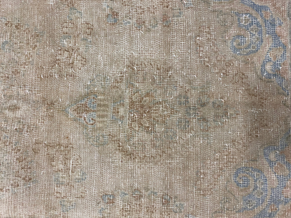 7x10 Blue and Beige Persian Traditional Rug