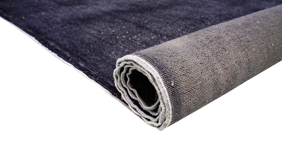 9x14 Black Turkish Overdyed Rug