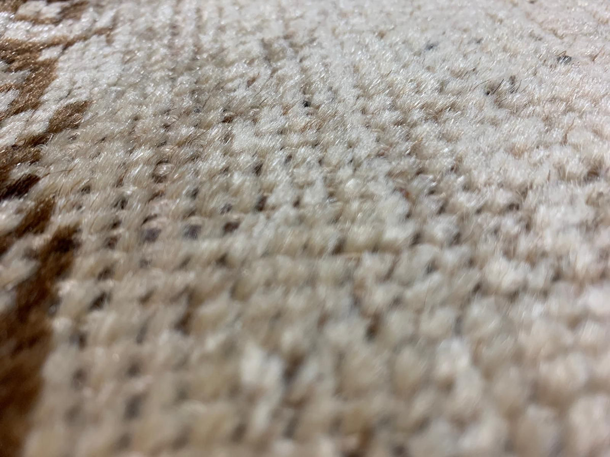 6x10 Ivory and Ivory Turkish Tribal Rug