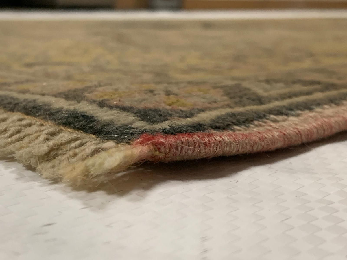 4x7 Blue and Gold Turkish Tribal Rug