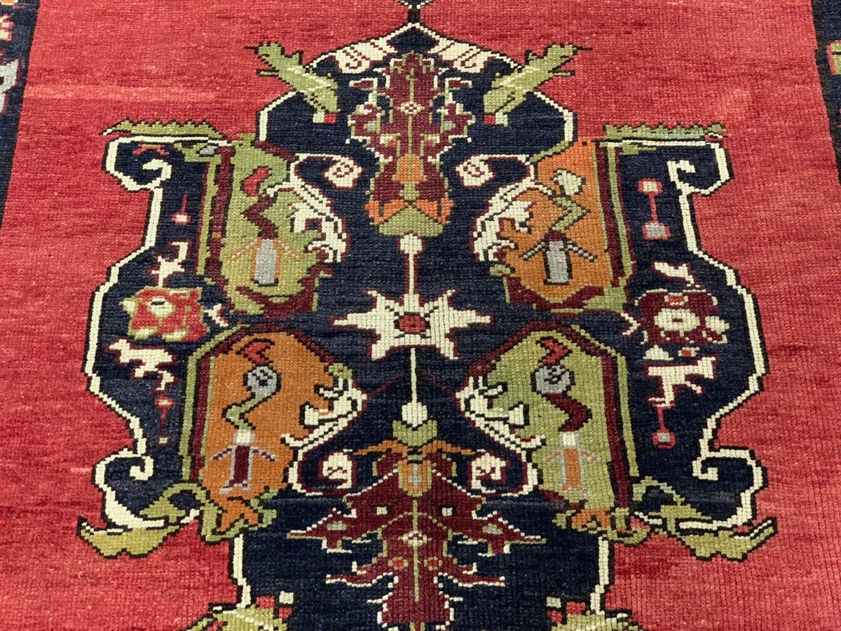 5x11 Red and Navy Turkish Tribal Runner