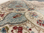 6x10 Blue and Ivory Turkish Antep Rug