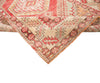 4x5 Beige and Red Turkish Tribal Rug