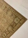 7x10 Beige and Brown Turkish Oushak Rug