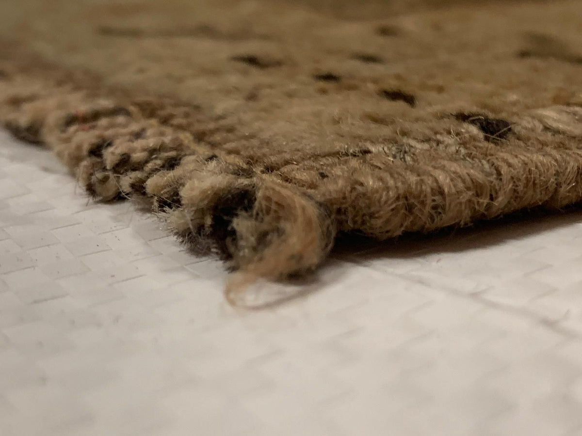 5x10 Ivory and Brown Turkish Tribal Runner