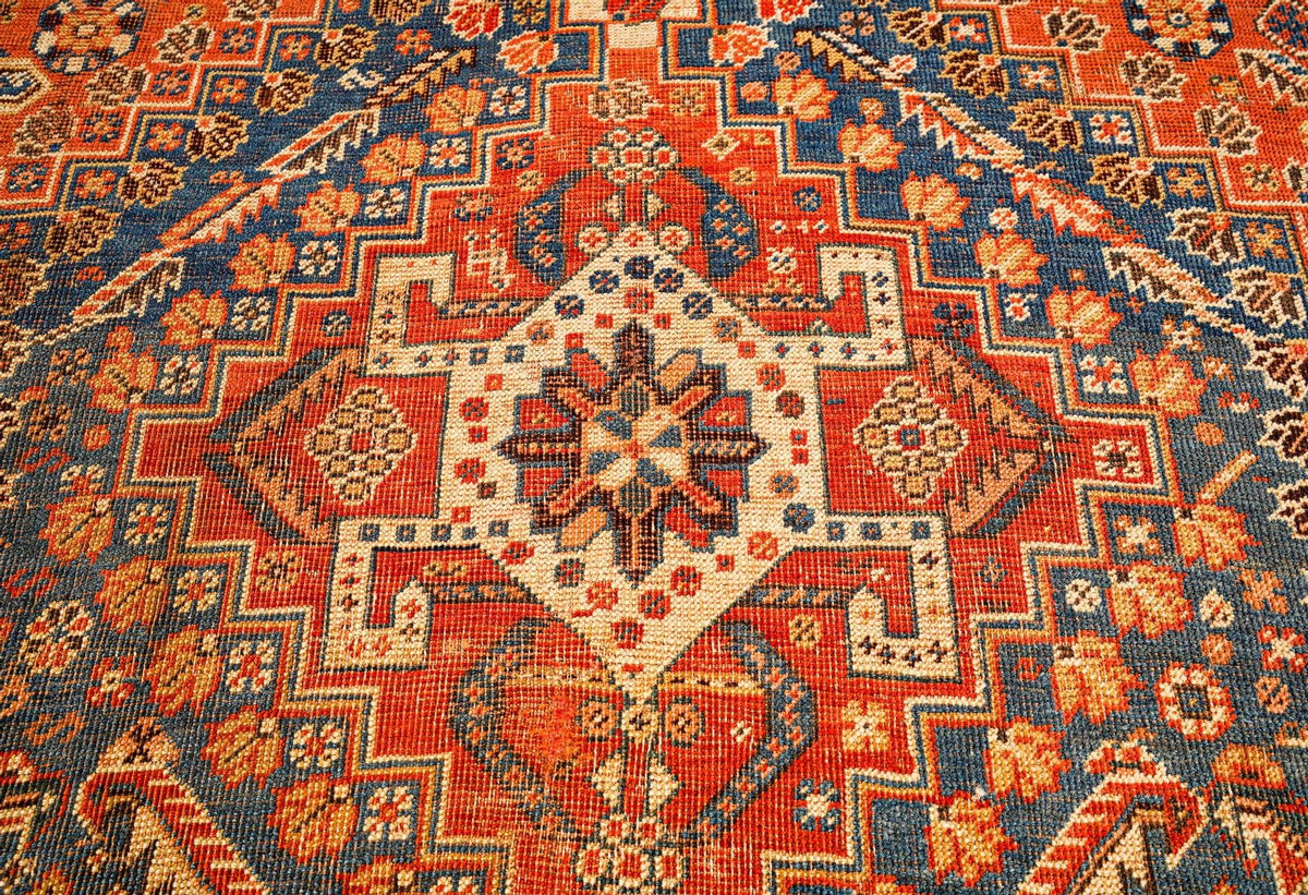 4x7 Brown and Rust Persian Rug