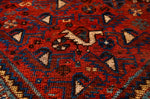 5x9 Rust and Blue Persian Rug