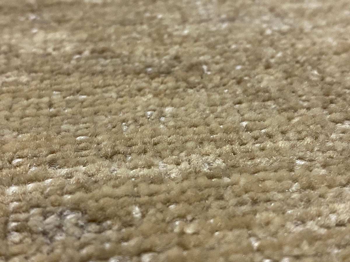 6x9 Beige And Blue Turkish Oushak Rug