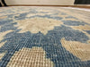 9x13 Blue and Ivory Persian Traditional Rug