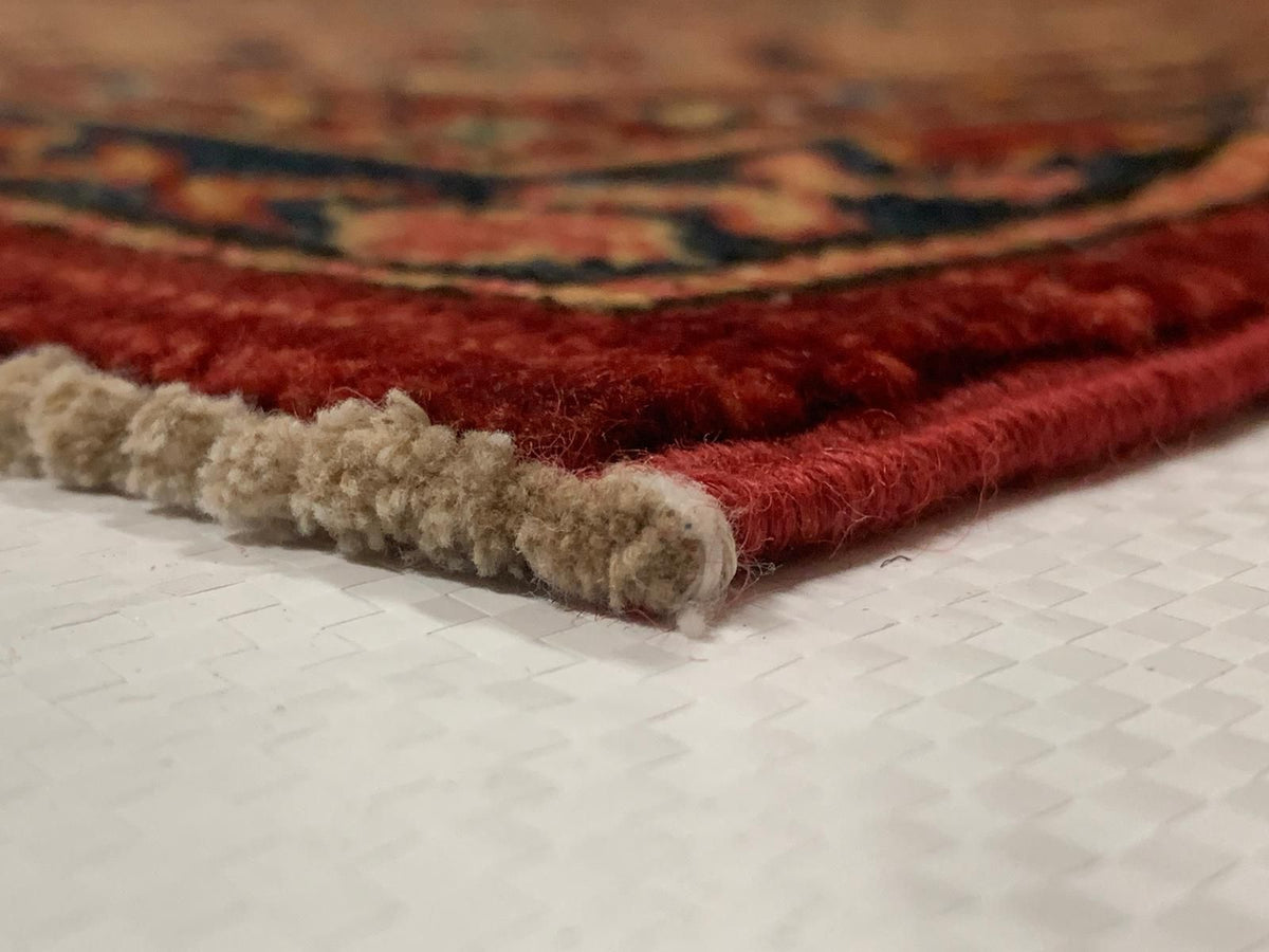 6x8 Red and Peach Kazak Tribal Rug