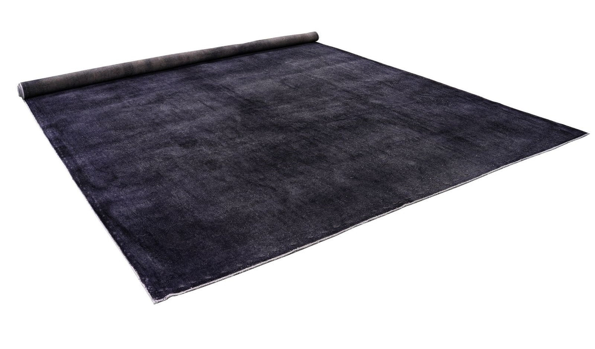 9x14 Black Turkish Overdyed Rug