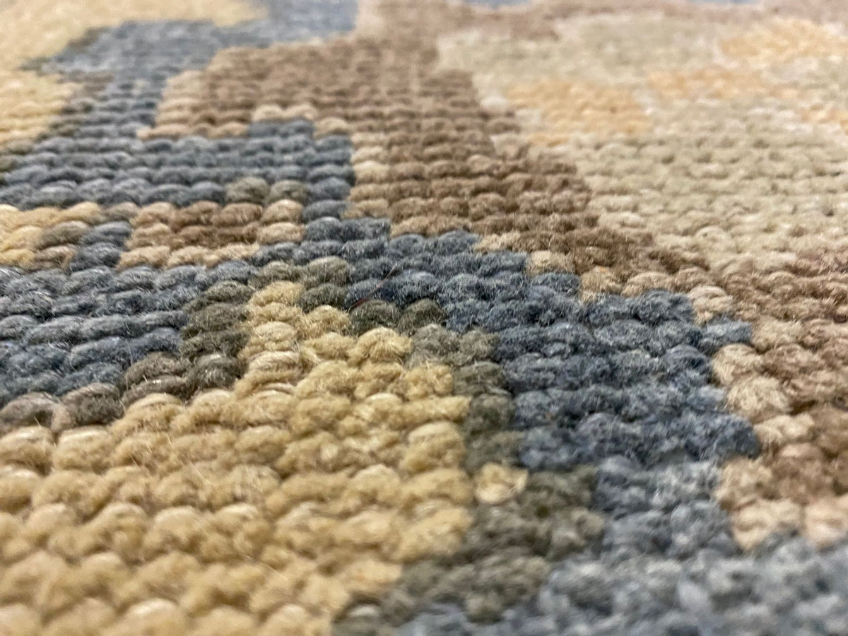 3x17 Gold and Ivory Turkish Oushak Runner