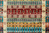 4x6 Multicolor and Multicolor Tribal Rug