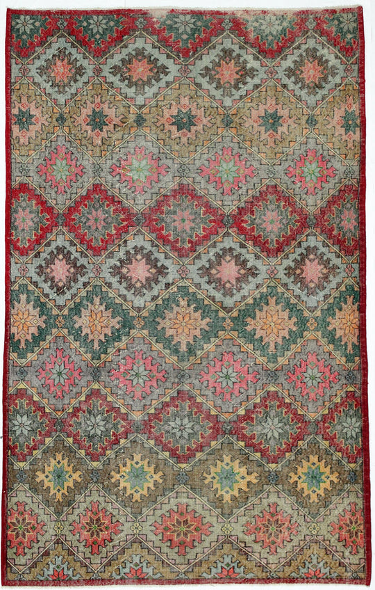 5x9 Multicolor Turkish Anatolian Rug
