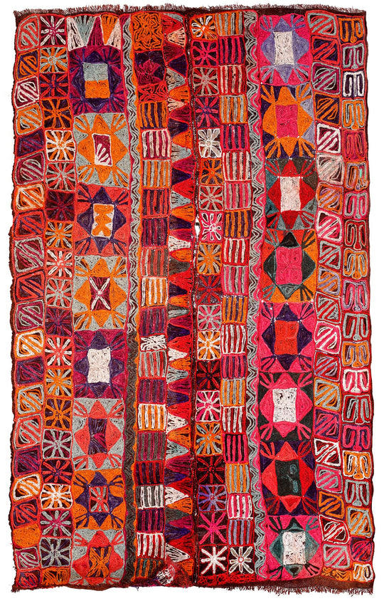 4x7 Multicolor Turkish Patchwork Rug