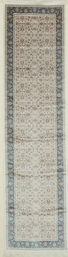 3x10 Ivory and Blue Turkish Antep Runner