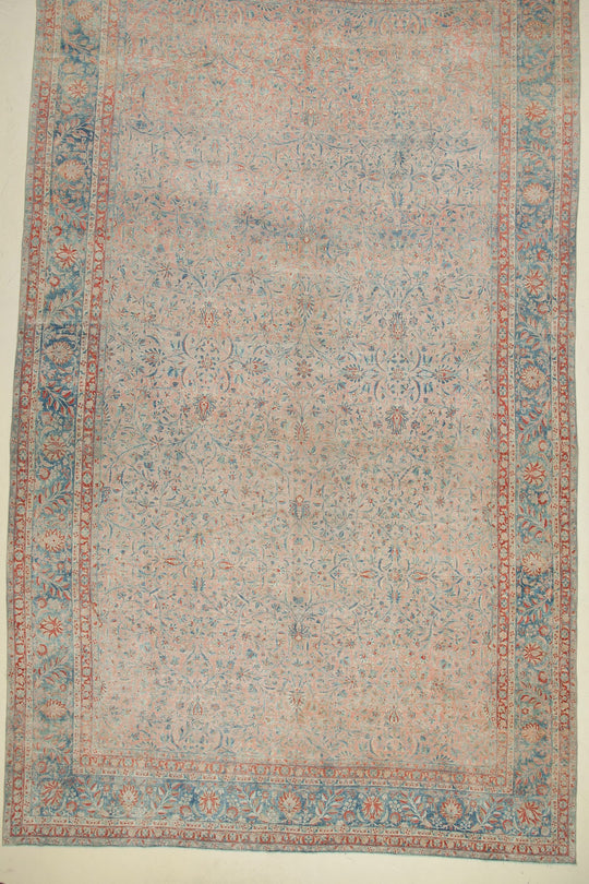 14x23 Pink and Blue Persian rug