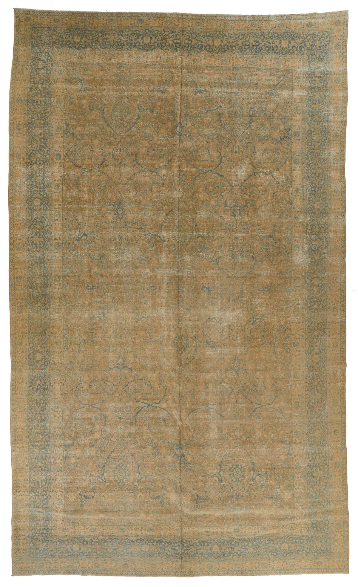 11x18 Beige and Blue Persian Traditional Rug