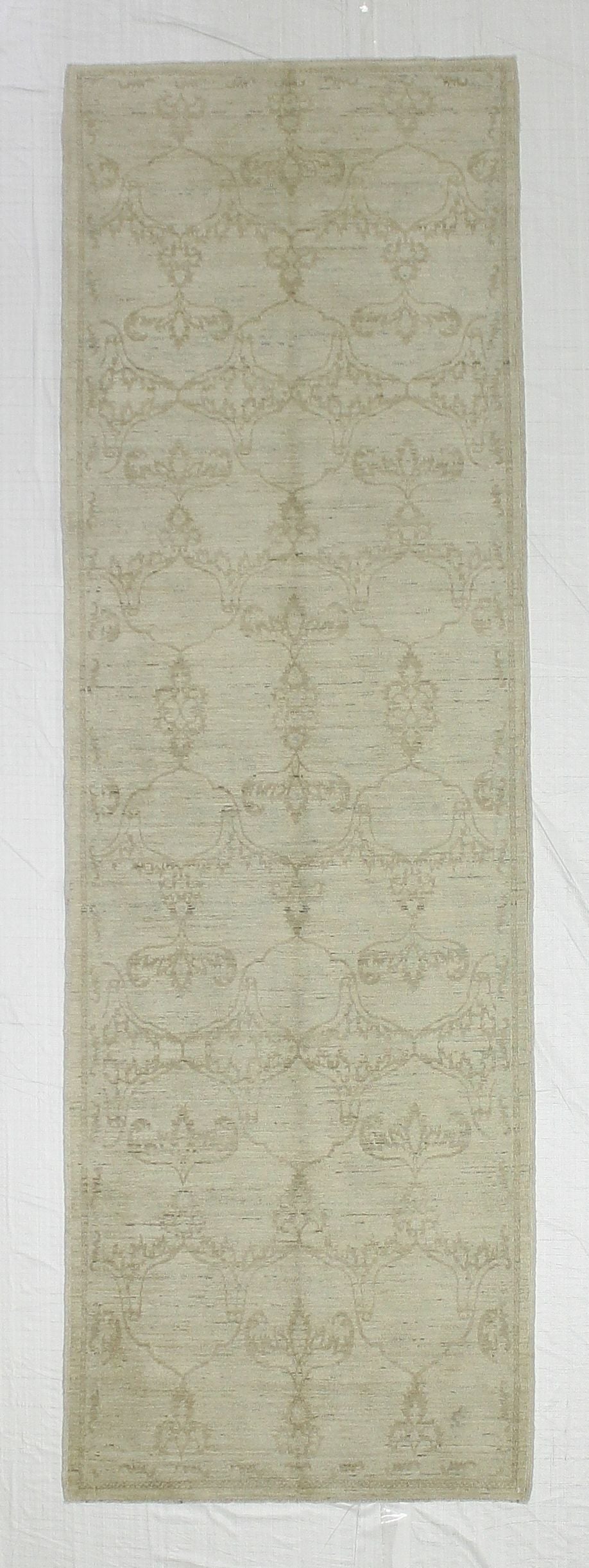 3x9 Ivory and Beige Persian Runner