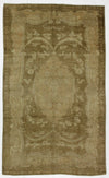 5x9 Ivory Turkish Tribal Rug