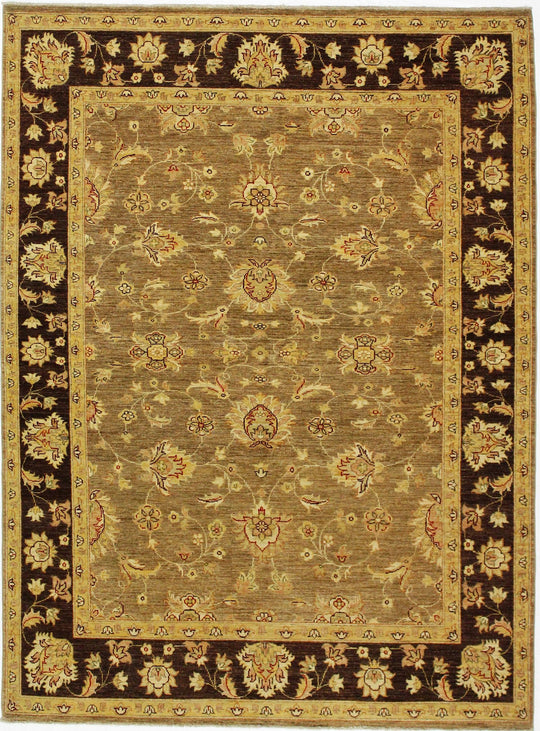 5x8 Gray and Brown Turkish Traditional Rug