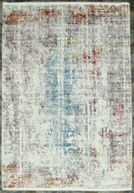 5x8 White and Multicolor Turkish Antep Rug