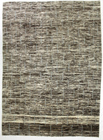 10x13 Brown and Ivory Modern Contemporary Rug