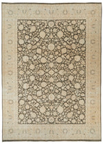 10x14 Beige and Brown Persian Traditional Rug