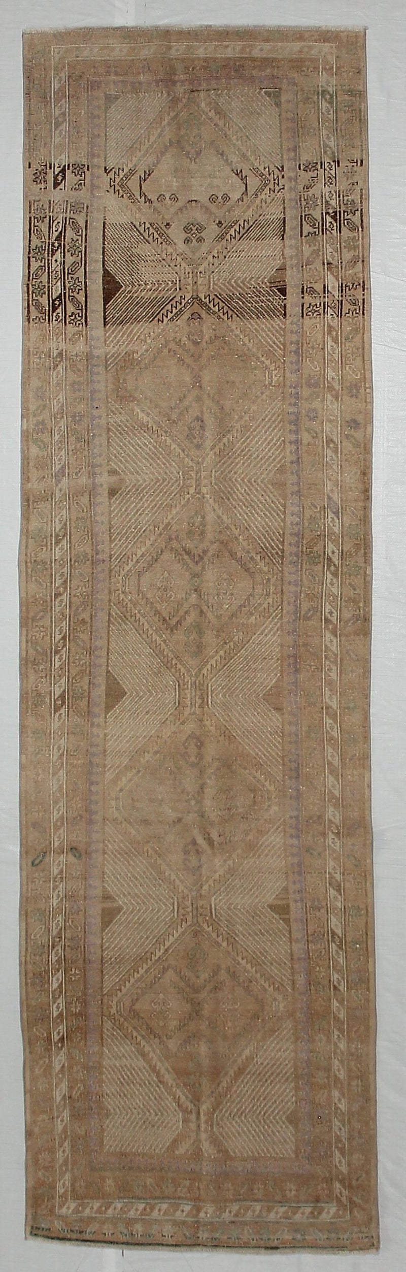 3x11 Beige and Brown Persian Runner