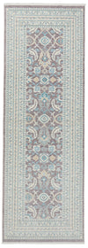 3x9 Purple and Ivory Turkish Traditional Runner