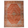 10x13 Rust and Blue Persian Rug