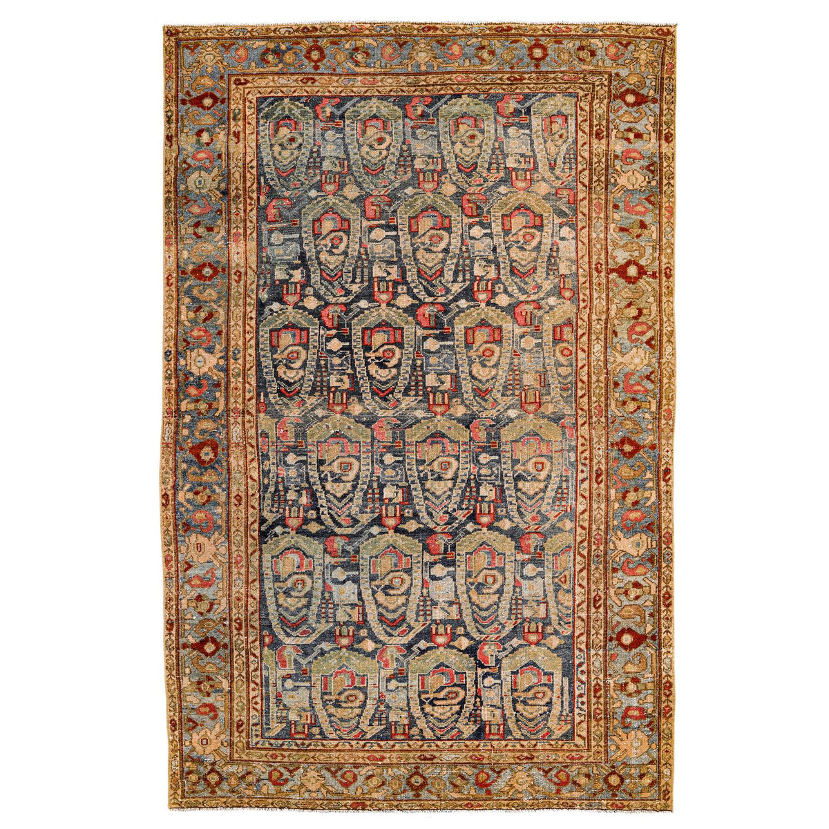 4x7 Multicolor Persian Tribal Rug