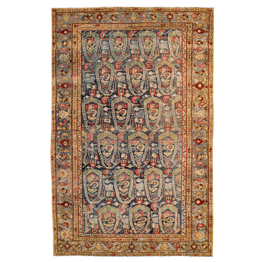 4x7 Multicolor Persian Tribal Rug