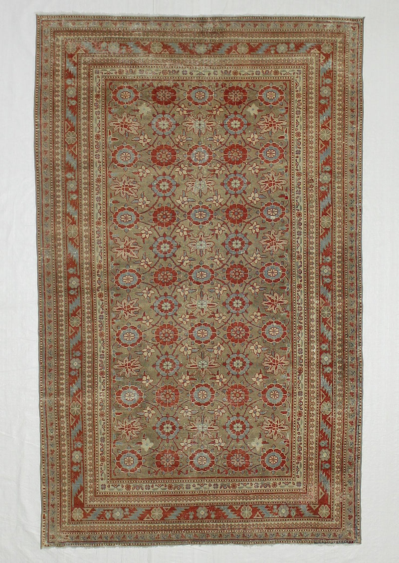 5x7 Red and Blue Persian Tribal Rug