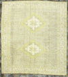 7x7 Beige and Gold Turkish Tribal Rug