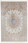 8x11 Beige and Ivory Turkish Antep Rug