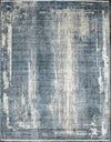 7x10 White and Blue Turkish Antep Rug