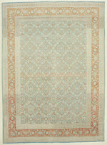 9x12 Blue and Rust Persian rug