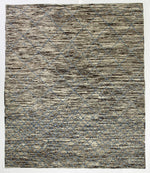 8x10 Brown and Blue Modern Contemporary Rug