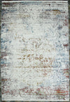 7x10 Red and Blue Turkish Antep Rug