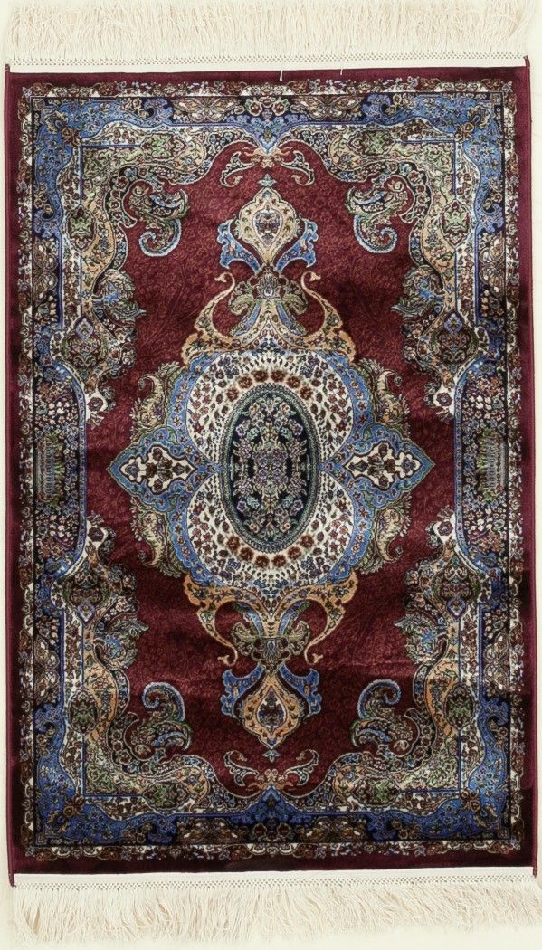 2x3 Red and Beige Turkish Antep Rug