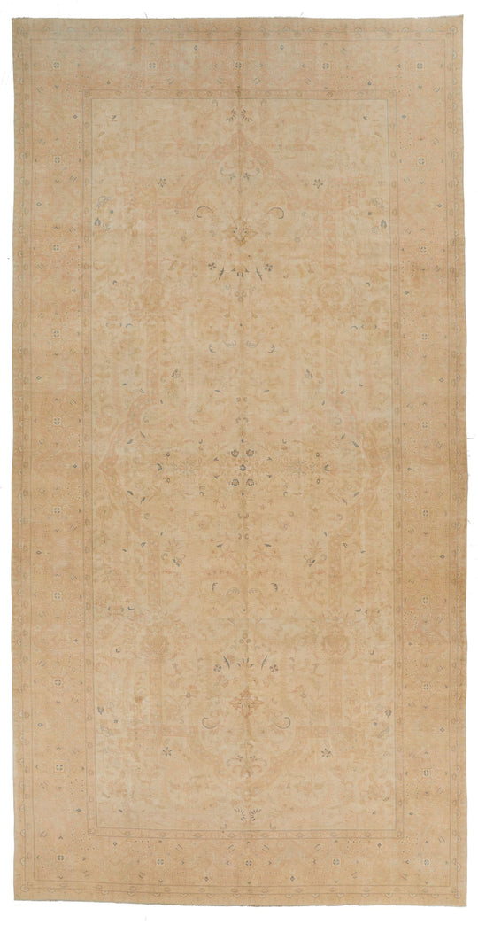 9x18 Beige and Rust Persian Traditional Runner