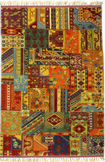 6x8 Vintage Turkish Patchwork Rug