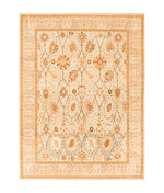 9x12 Blue and Beige Turkish Traditional Rug