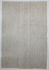 Vintage Handmade 7x10 Off White and Beige Anatolian Turkish Traditional Distressed Area Rug